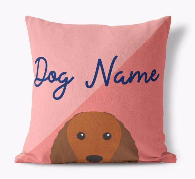 Peeking Name: Personalised {breedFullName} Cushion